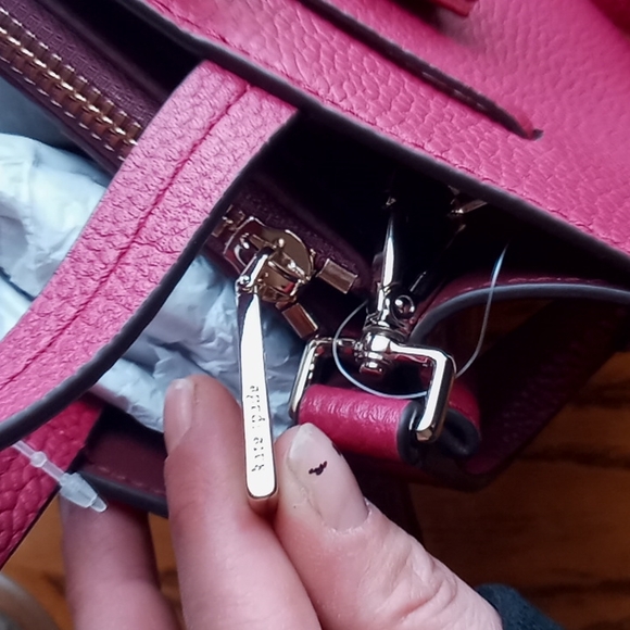 FINALE Kate spade hayes satchel crossbody handbag NEW NWT burgundy - Picture 5 of 7